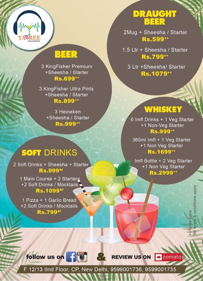 Tafree Cafe and Terrace Bar - Connaught Place - Delhi NCR image 2