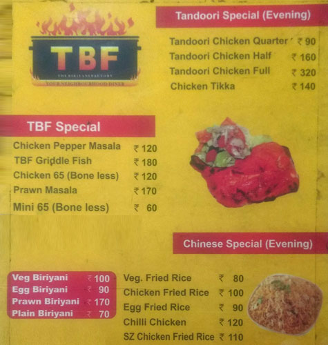 The Biryani Factory - Ramapuram - Chennai image 1