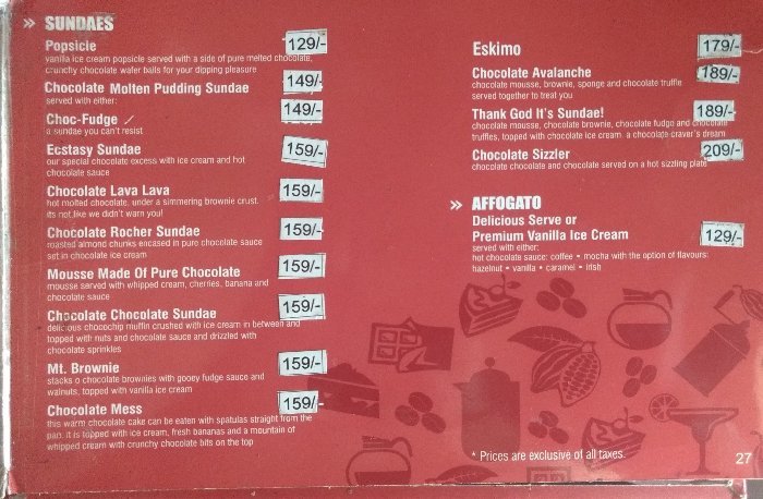 The Chocolate Room - Velachery - Chennai image 1