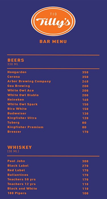 Tio Tilly's Bar & Kitchen - Calangute - Goa image 3