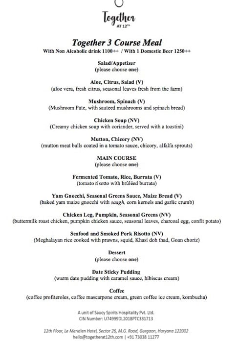 Together At 12th - Le Meridien Gurgaon - MG Road - Gurgaon image 4