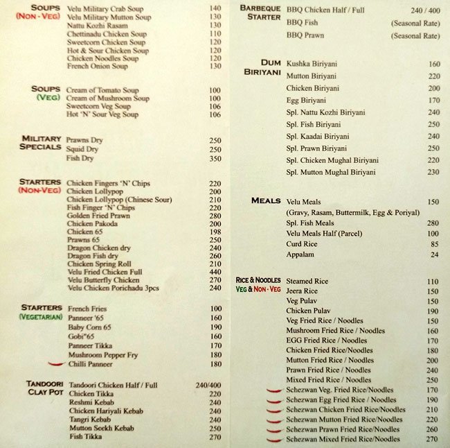 Velu Military Restaurant - Ashok Nagar - Chennai image 1