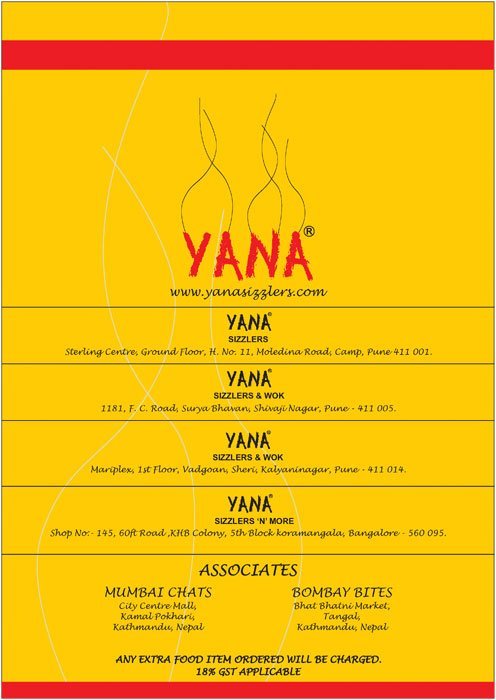 Yana Sizzlers & Wok - FC Road - Pune image 10