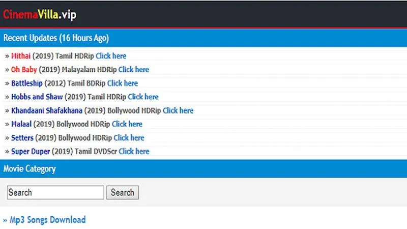 CinemaVilla (Updated 2025) - Best Website to Download Movies