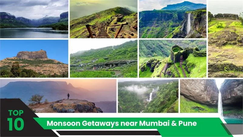 Top 10  Monsoon Getaways near Mumbai and Pune