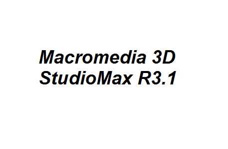 Macromedia 3D StudioMax R3.1 Image