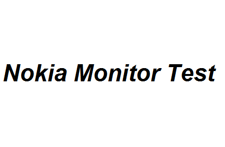 Nokia Monitor Test Image