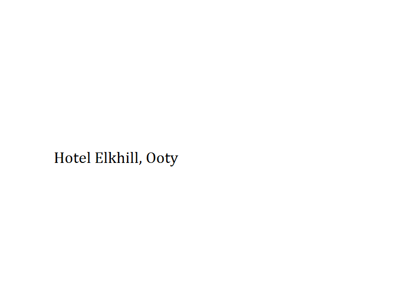 Hotel Elkhill - Ooty Image