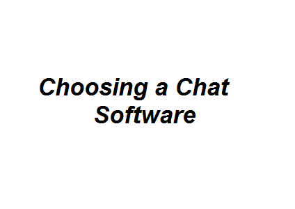 Choosing a Chat Software Image