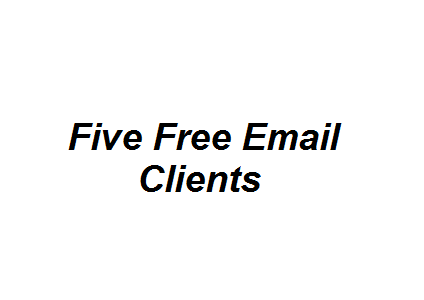 Five Free Email Clients Image