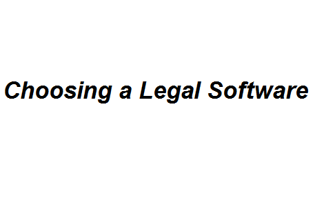 Choosing a Legal Software Image