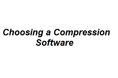 Choosing a Compression Software Image