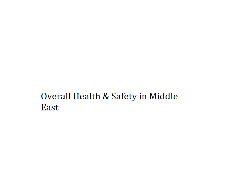 Overall Health & Safety in Middle East Image