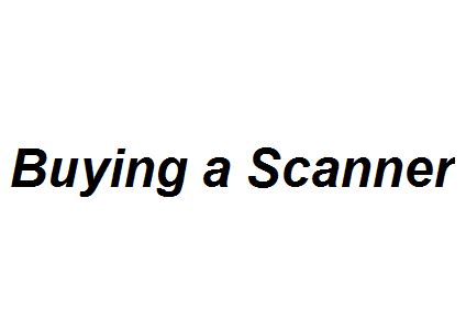 Buying a Scanner Image