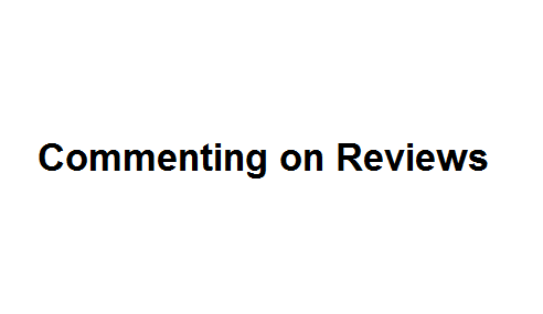 Commenting on Reviews Image