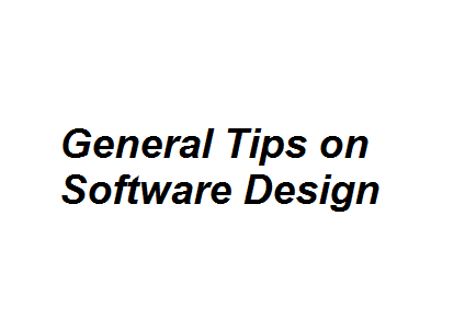 General Tips on Software Design Image