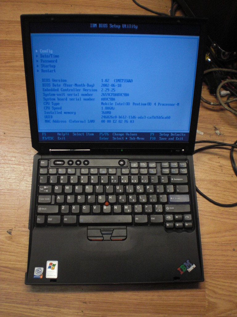 IBM ThinkPad R32 Image