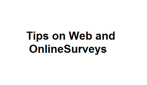 Tips on Web and Online Surveys Image