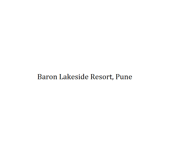 Baron Lakeside Resort - Pune Image