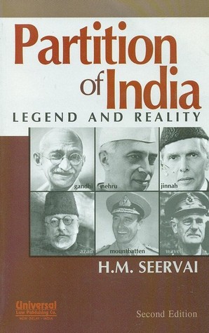 Partition Of India: Legend and Reality - HM Seervai Image