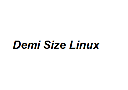 Demi Size Linux Image