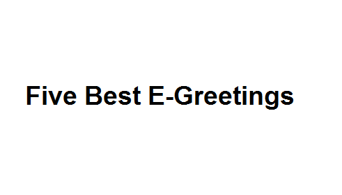 Five Best E-Greetings Image