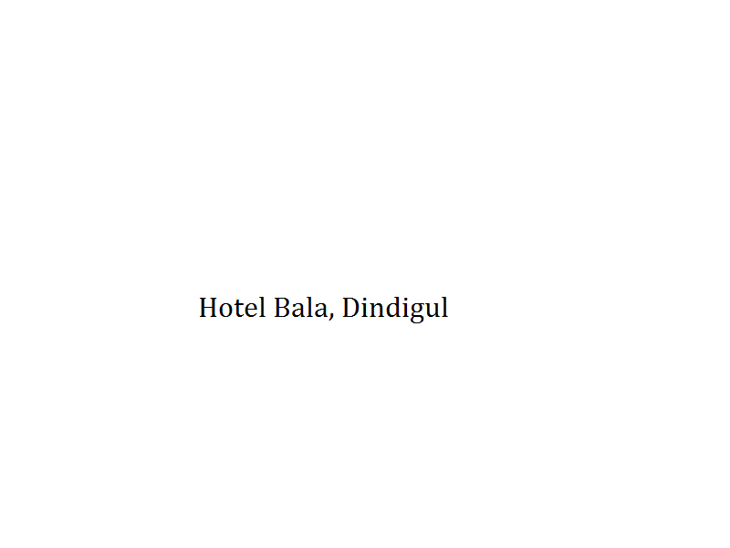 Hotel Bala - Dindigul Image