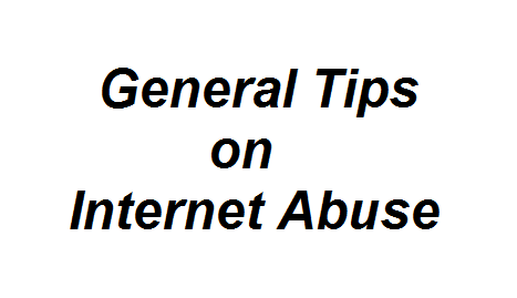 General Tips on Internet Abuse Image