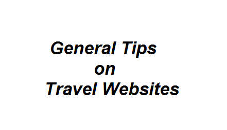 General Tips on Travel Websites Image