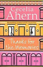 Thanks for the memories - Cecilia Ahern Image