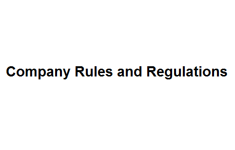 Company Rules and Regulations Image