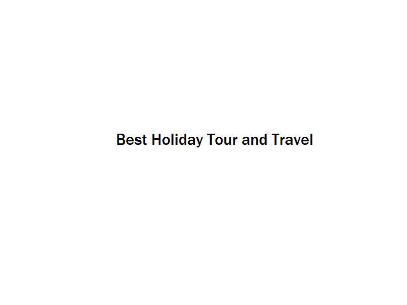 Best Holiday Tour and Travel Image