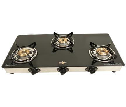 Chef Pro Classic CGS703 Glass Cook Top with 3 Burner Gas Stove Image