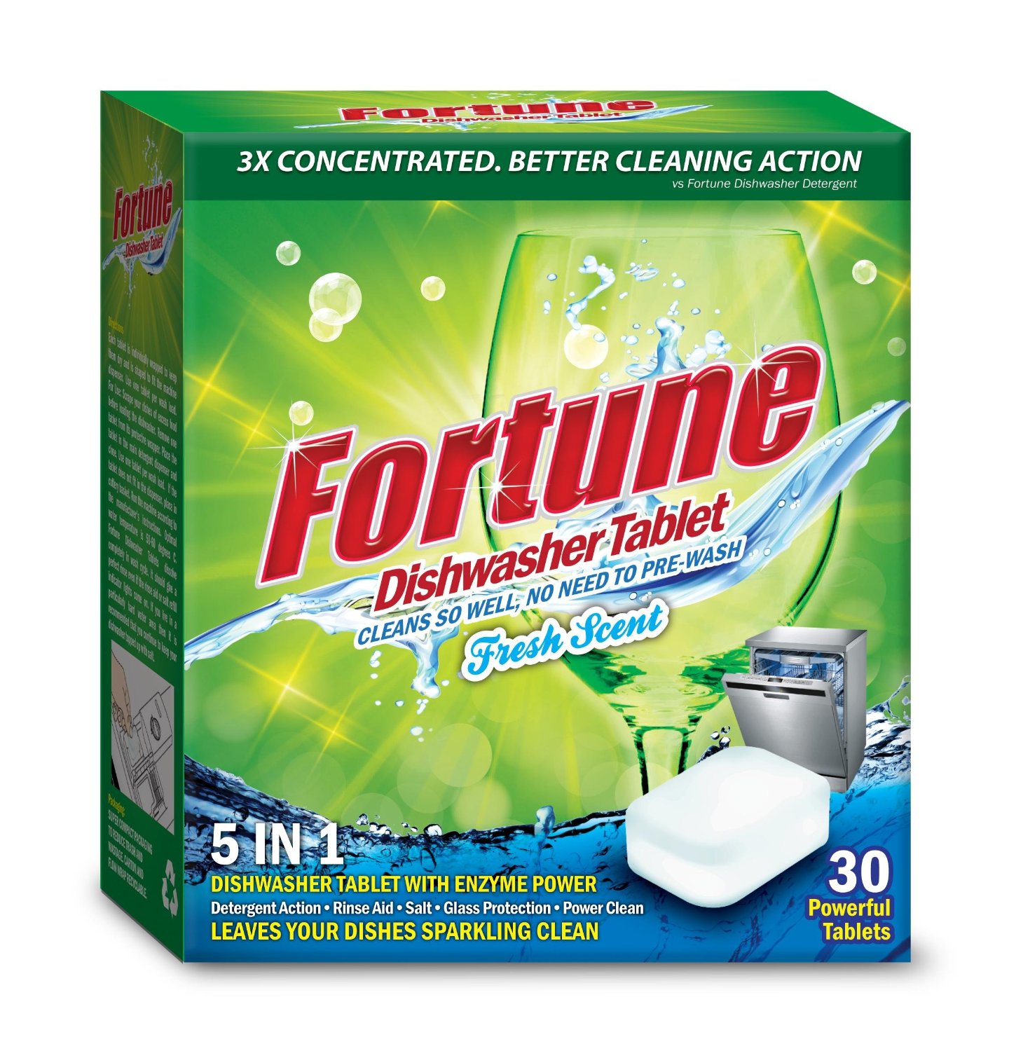 Fortune 5 in 1 Dishwasher Tablets Image