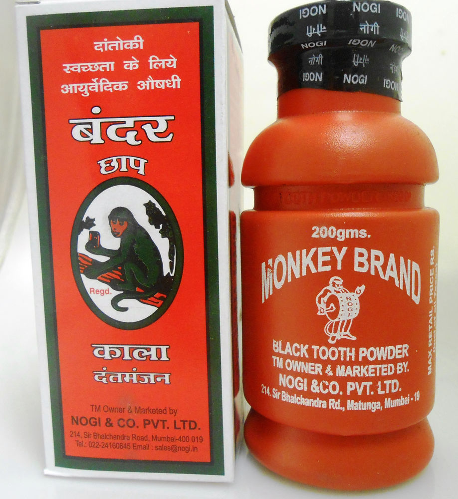 Monkey Brand Black Tooth Powder Image