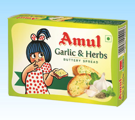 Amul - Garlic & Herb Buttery Spread Image