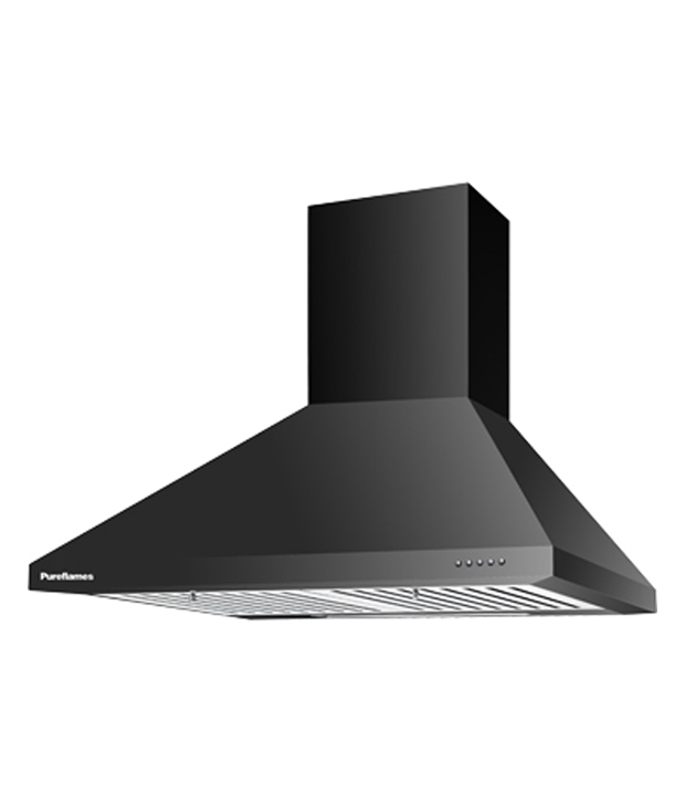 Pureflames 60cm Pulse 60 BK Hood Chimney Image