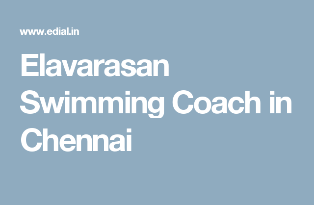 Elavarasan Swimming Coach - Chennai Image