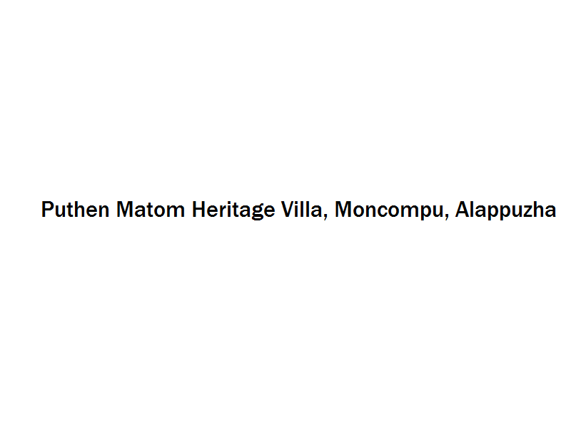 Puthen Matom Heritage Villa - Moncompu - Alappuzha Image