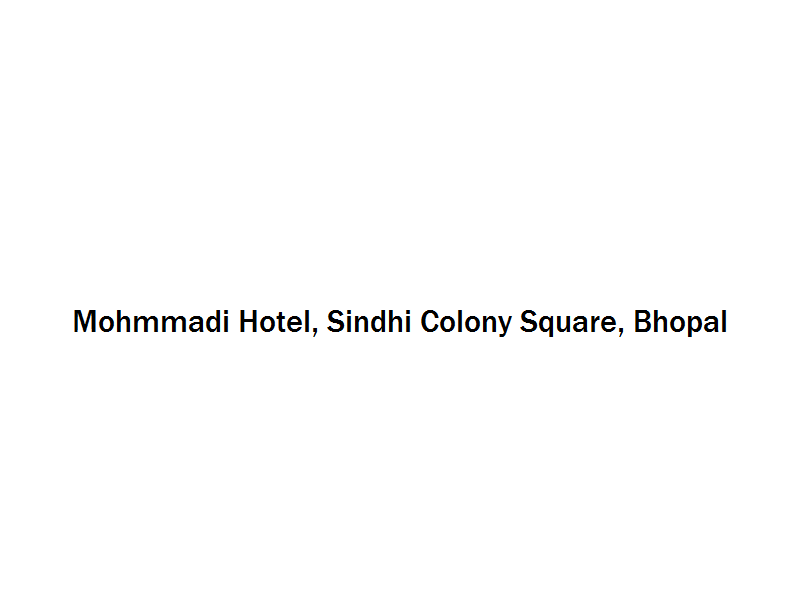 Mohmmadi Hotel - Sindhi Colony Square - Bhopal Image