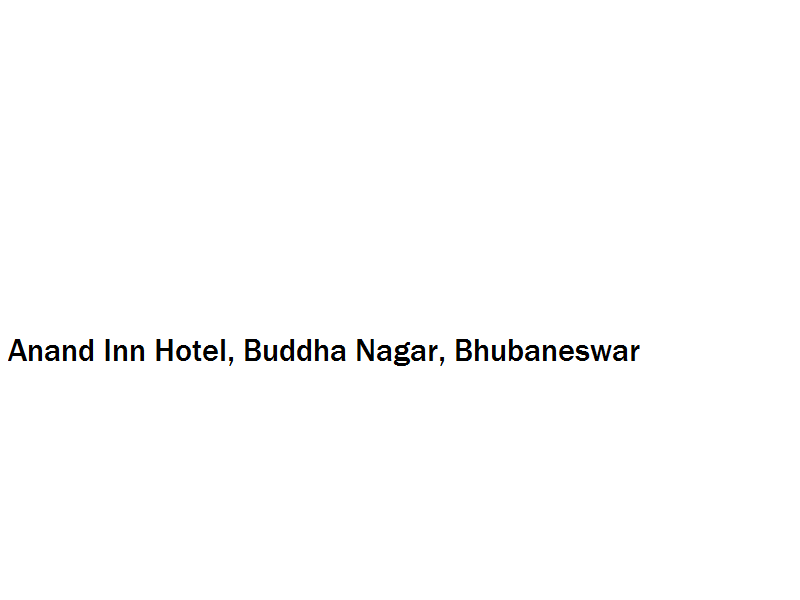 Anand Inn Hotel - Buddha Nagar - Bhubaneswar Image