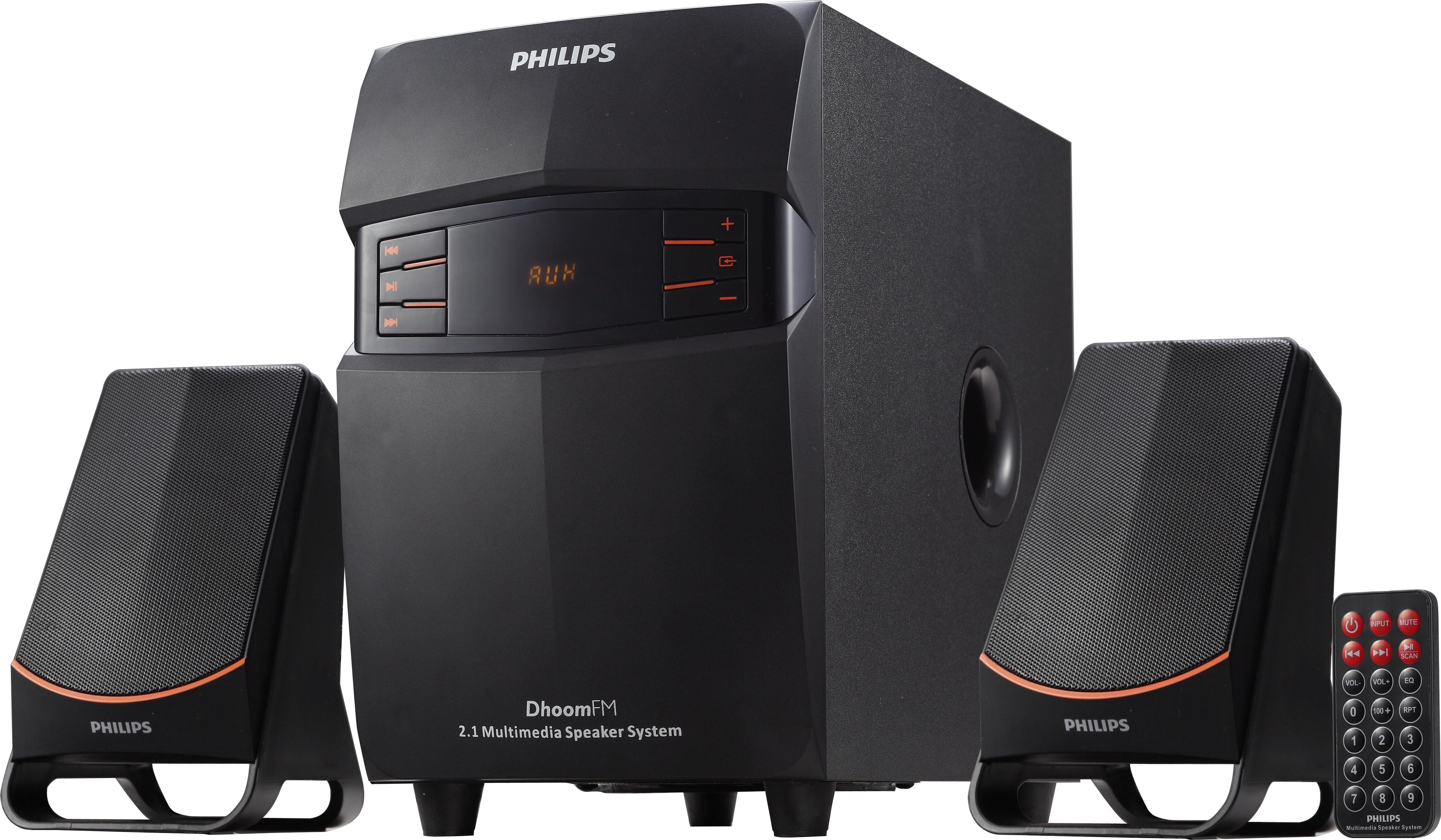 Philips 2.1 Speakers MMS2550F With Remote Image