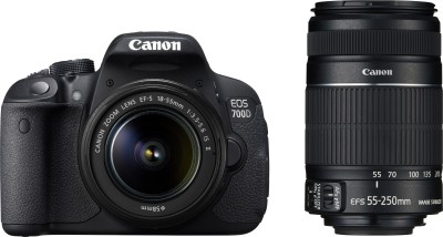 Canon EOS 700D Double Zoom (EF S18 55 mm IS II and EF S55 250 mm II) DSLR Camera Image