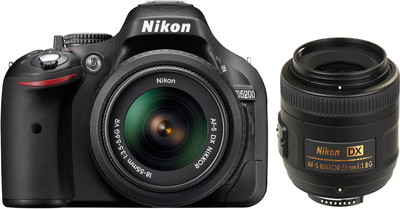 Nikon D5200 (with AFS 18 55 mm VR Kit + AFS DX NIKKOR 35 mm f/1.8G DSLR Camera Image