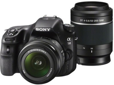 Sony Alpha SLTA58Y with DT 18 55 mm F3.5 5.6 SAM II and DT 55 200 mm F4 5.6 SAM DSLR Camera Image