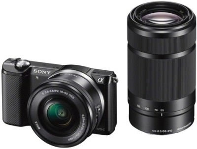 Sony ILCE5000Y with SELP1650 &amp; SEL55210 Lens Mirrorless Camera Image