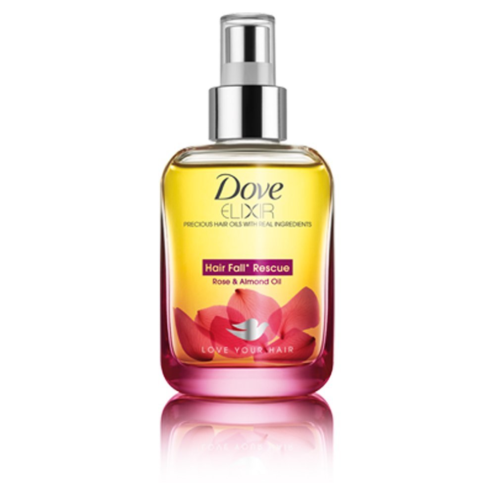 Dove Elixir Hair Fall Rescue Rose & Almond Hair Oil Image