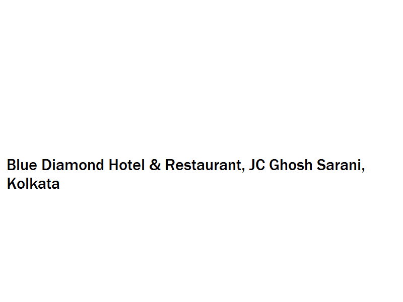 Blue Diamond Hotel & Restaurant - JC Ghosh Sarani - Kolkata Image
