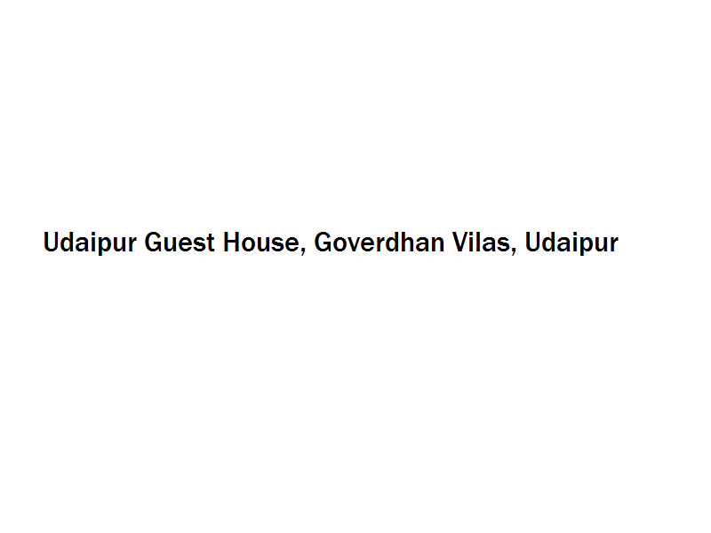 Udaipur Guest House - Goverdhan Vilas - Udaipur Image