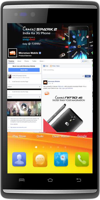 Micromax Canvas Fire 4G Q411 Image